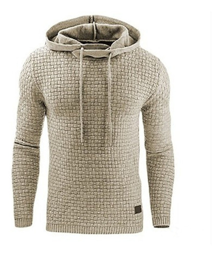 Sudadera Lisa Hoodie Con Capucha Para Hombre