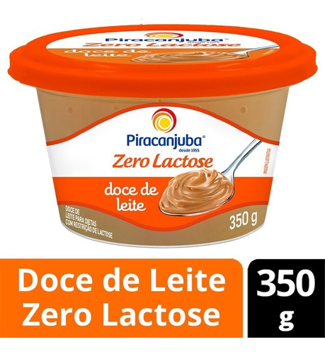 Doce de Leite Zero Lactose Piracanjuba Pote 350g