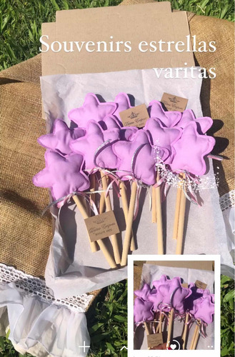 Souvenirs Estrellas Varita Hecho A Mano X 10 Unidades