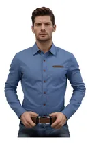 Comprar Camisas De Manga Larga Mezclilla Para Hombres Alta Calidad