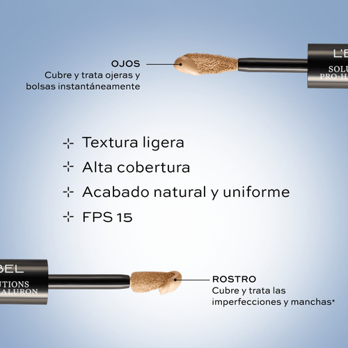 Pack Base De Maquillaje Solutions Pro Hialuron De Lbel Almendra