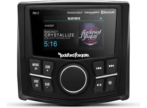 Receptor De Medios Digitales Marino Rockford Fosgate Pmx-3