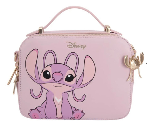 Stitch Bolsa Crossbody-dama Rosa Liso Dorado Na