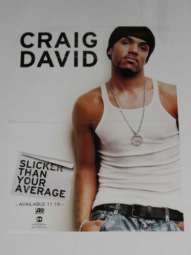Craig David Poster Original Importado Dist1