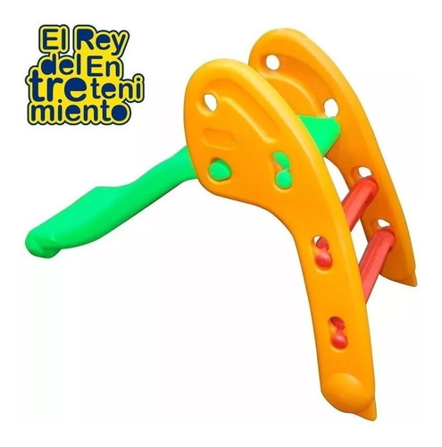 Imagen 8 de 9 de Tobogán Infantil Plástico Plegable Niño +2 Pisos Goma El Rey