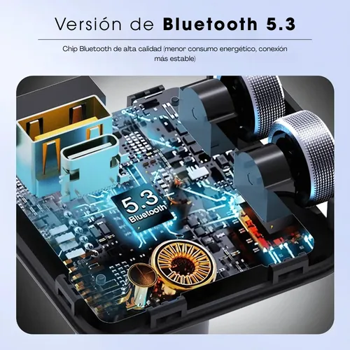 Comunicador Para Auto Bt23 Versión 2 42w Y Microfono