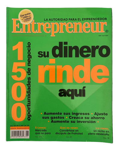 Revista Entrepreneur #6 1500 Oportunidades De Negocio 2004