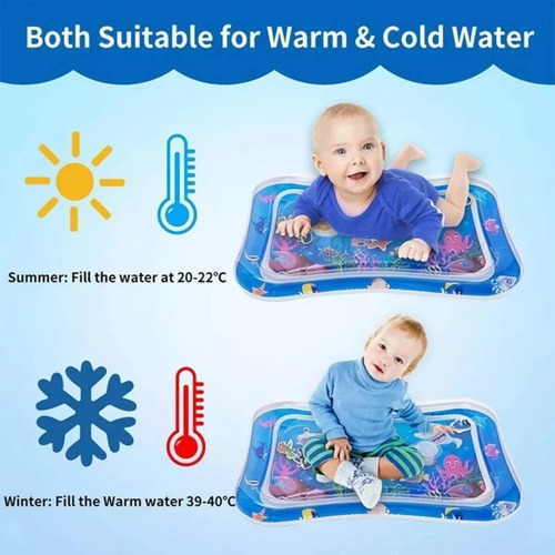 Imagen 5 de 5 de Alfombra De Agua O Inflable Sensorial Para Bebe Cojin