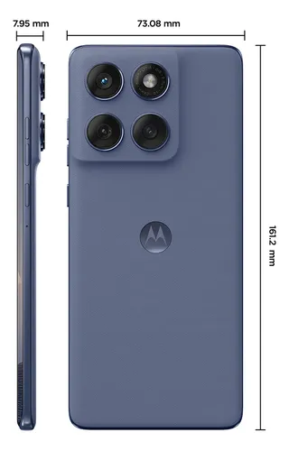 Smartphone Motorola Edge 60 Fusion 5g - 256gb 16gb (8gb Ram+8gb Ram Boost) 50mp Sony Ai Camera Ip68 Nfc - Cinza Vegan Leather