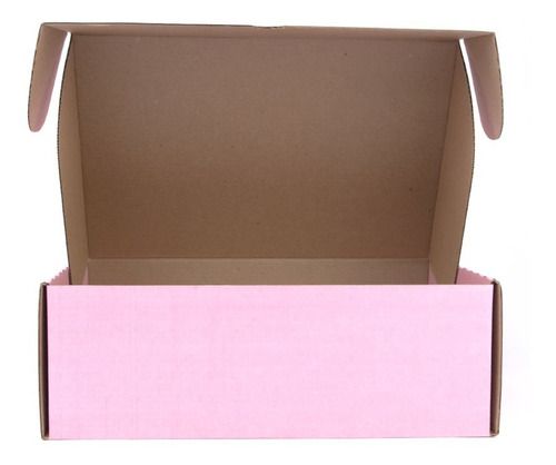 50 Mailbox 20x30x10 Caja De Envios Carton Color Rosa