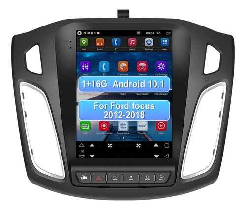 Autoestéreo Con Android 10.1 Y Radio P/ford Focus 2012-2018