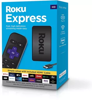 Dispositivo Roku Express Hd 3930r Negro Control Por Voz Fhd