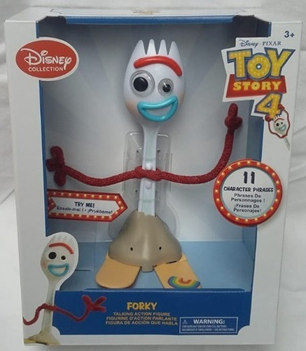 Toy Story 4 Forky Habla 11 Frases Ingles 18 Cm Disney Blanca