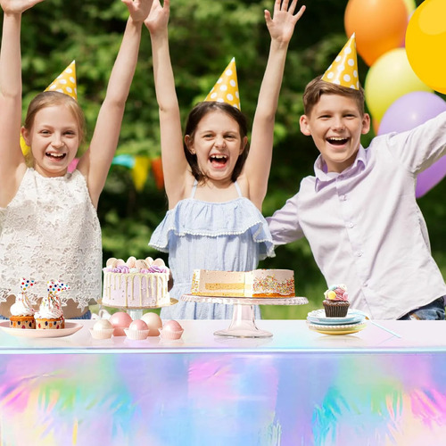Mantel De Plástico Brillante,mantel Fiesta Para Cumpleaños