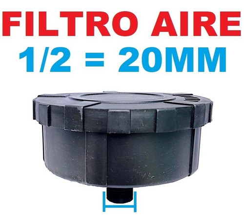 Filtro D Aire Para Compresor 1/2 Plastico Elemento Filtrante