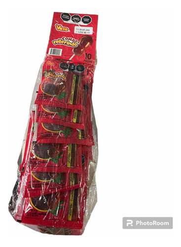 Rellerindo Paleta Sabor Tamarindo 10pz