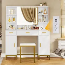Comprar Envio Gratis. 115cm Tocadores Vanity Con Banco Guías Enchufe
