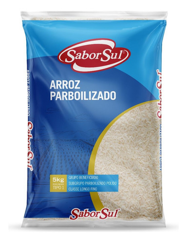 Arroz Branco Parboilizado Sabor Sul Pacote 5kg Qualidade