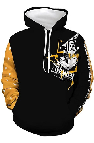 Sudadera Con Capucha Anime Zenitsu Agatsuma Demon Sweater