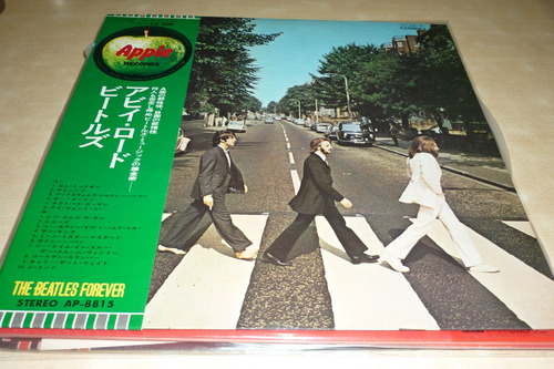 Beatles Abbey Road Vinilo Japon 10 Puntos Obi Insert