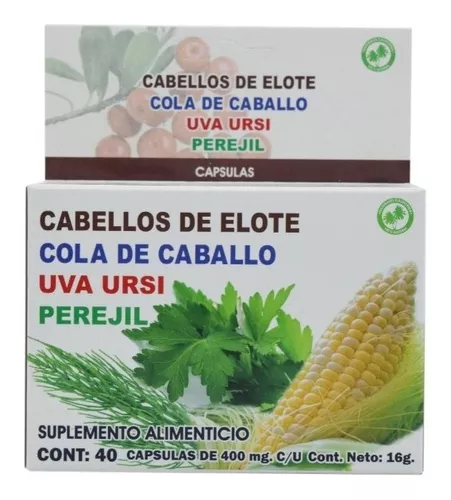 Cabellos De Elote Uva Ursi 40 Cap | MercadoLibre