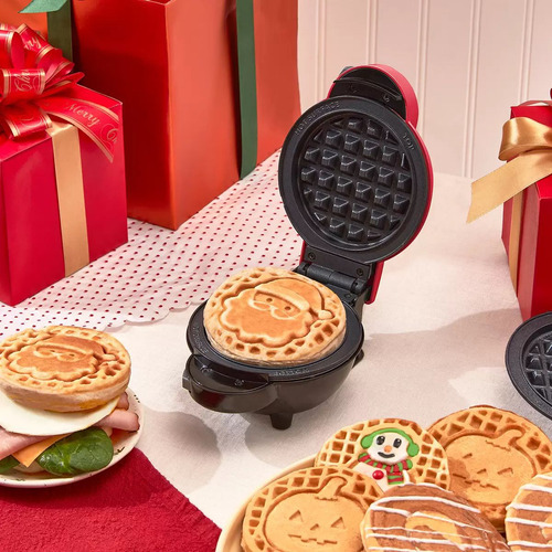 Mini Wafflera Dash 7 Placas Intercambiables + Estuche Almace