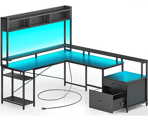 Escritorio Para Computadora En Forma De L Con Cajón Para Arc