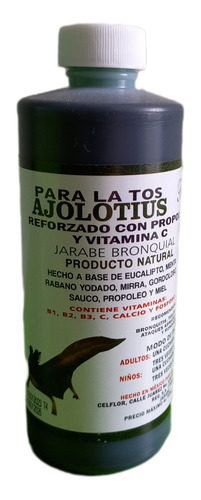 Jarabe Ajolotius Reforzado Con Propoleo Y Vitamina C