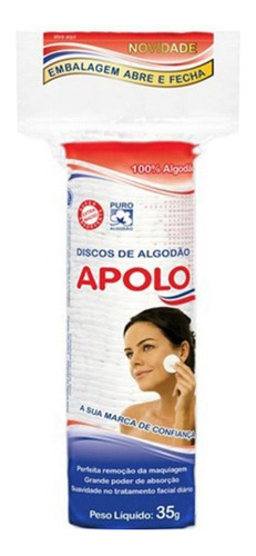 Disco De Algodão Apolo 35g - Higienização E Remoção