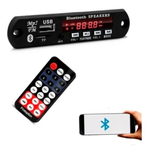 Imagem 2 de 5 de Placa Decodificador Usb P/ Caixa Ativa Mp3 Fm Aux Bluetooth