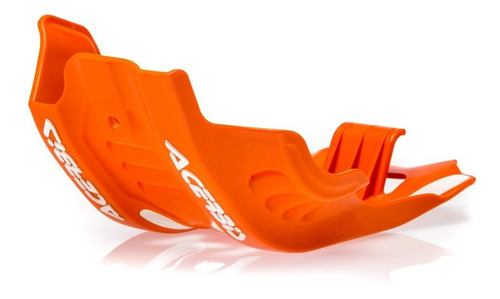 Imagen 1 de 4 de Protector De Motor Skid Plate Ktm Exc-f 450 2020 Naran/blan
