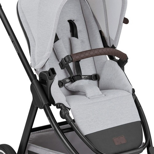 Carrinho Bebe Reversível Compacto Travel System Abc Design Cor Mineral