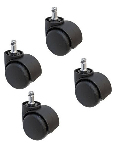 Rueda Con Base Giratoria P/silla De Oficina 2 PuLG  Pack X 4