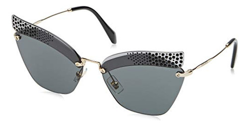 Miu Miu Mujer Gafas De Sol Marco Transparente Gris Y58dp