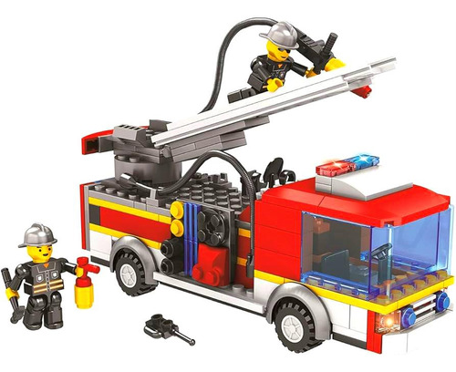 Camión De Rescate De Bomberos Compatible Con Lego  196 Pcs