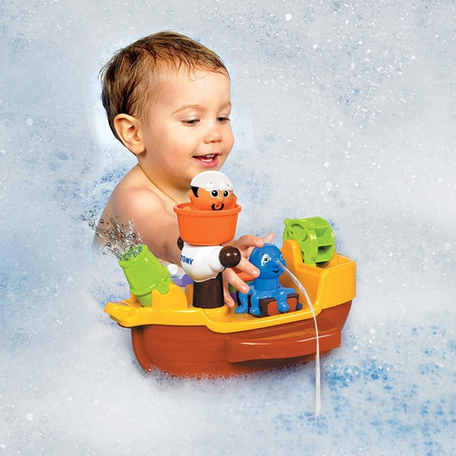 Imagen 5 de 9 de Barco Pirata Juego Para Baño Tomy Bebe Actividades 92117 Edu