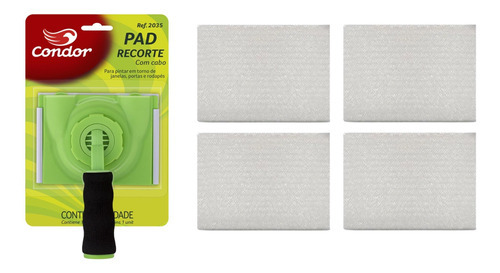 Pad Para Pintura Recorte Acabamento Cabo + 4 Refils Condor