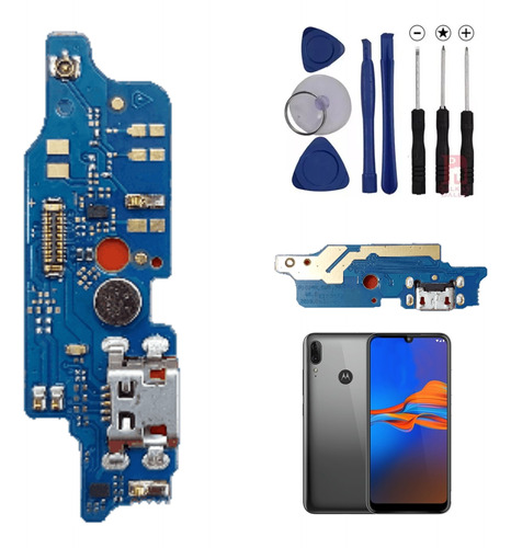 Placa Carga P/ Motorola E6 Plus Xt2025 + Kit De Herramientas