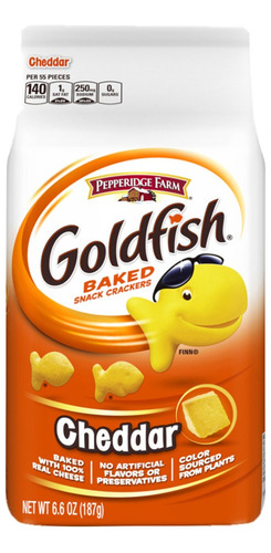 Galletas Goldfish Sabor Cheddar 187 Gr Importada