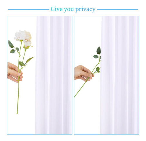 Cortina Blanca Para Fondo De 10x10 Para Fiestas Boda Tela