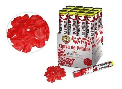 Lança Confetes Petalas Vermelhas Romantico 40cm
