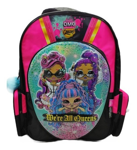 Mochila Lol Omg Queens Espalda 17 Pulgadas Original Wabro 