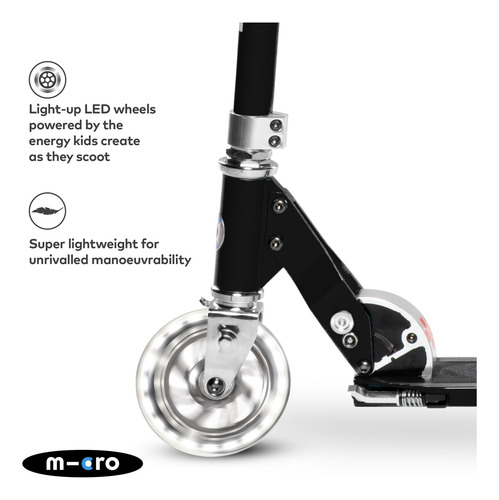 Scooter Plegable Micro Kickboard Sprite Led Para Niños