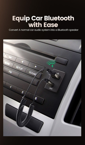 Receptor De Carro Bluetooth Ugreen Auxiliar Com Microfone