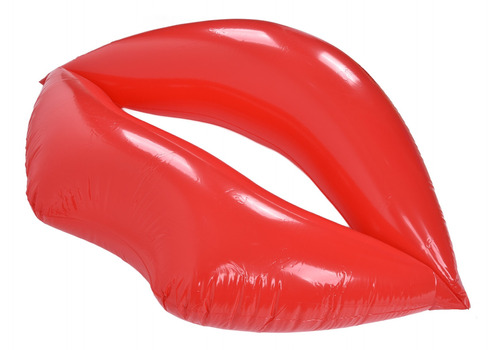 Cama Flotante Red Lips Engrosada E Inflable De Pvc