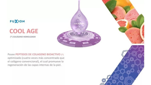 Cool Age Fuxion Colageno Biotina Antioxidante Vitamina C Y E