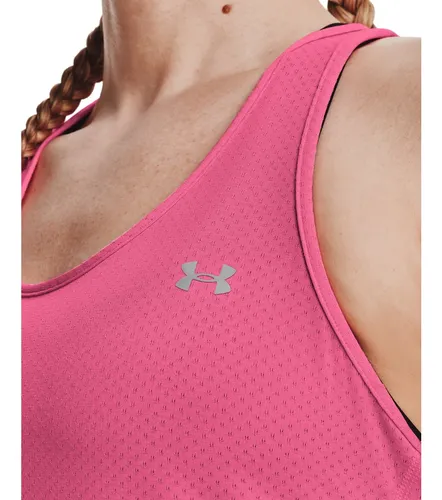 Camiseta Esqueleto Under Armour Racer Tank Mujer-rosa