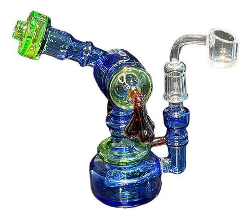 Alien Supreme Mini Oil Rig Con Reciclador 15cm