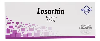 Losartan (ultra) 50 Mg X 30 Tabletas