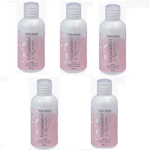 Kit 5 Creme Clareador Axilas E Virilhas Abelha Rainha
